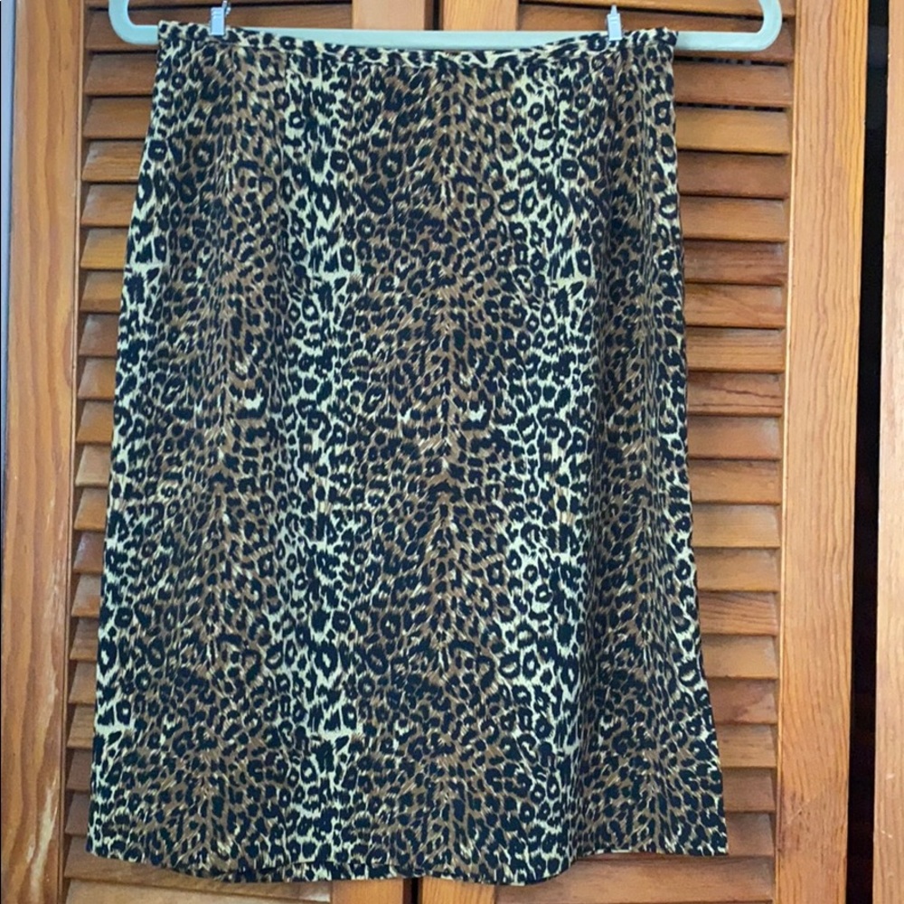 Savion Leopard Midi Skirt